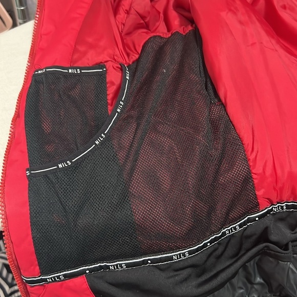 NILS Red Snowboarding Ski Winter Jacket Size 6 - Picture 12 of 16
